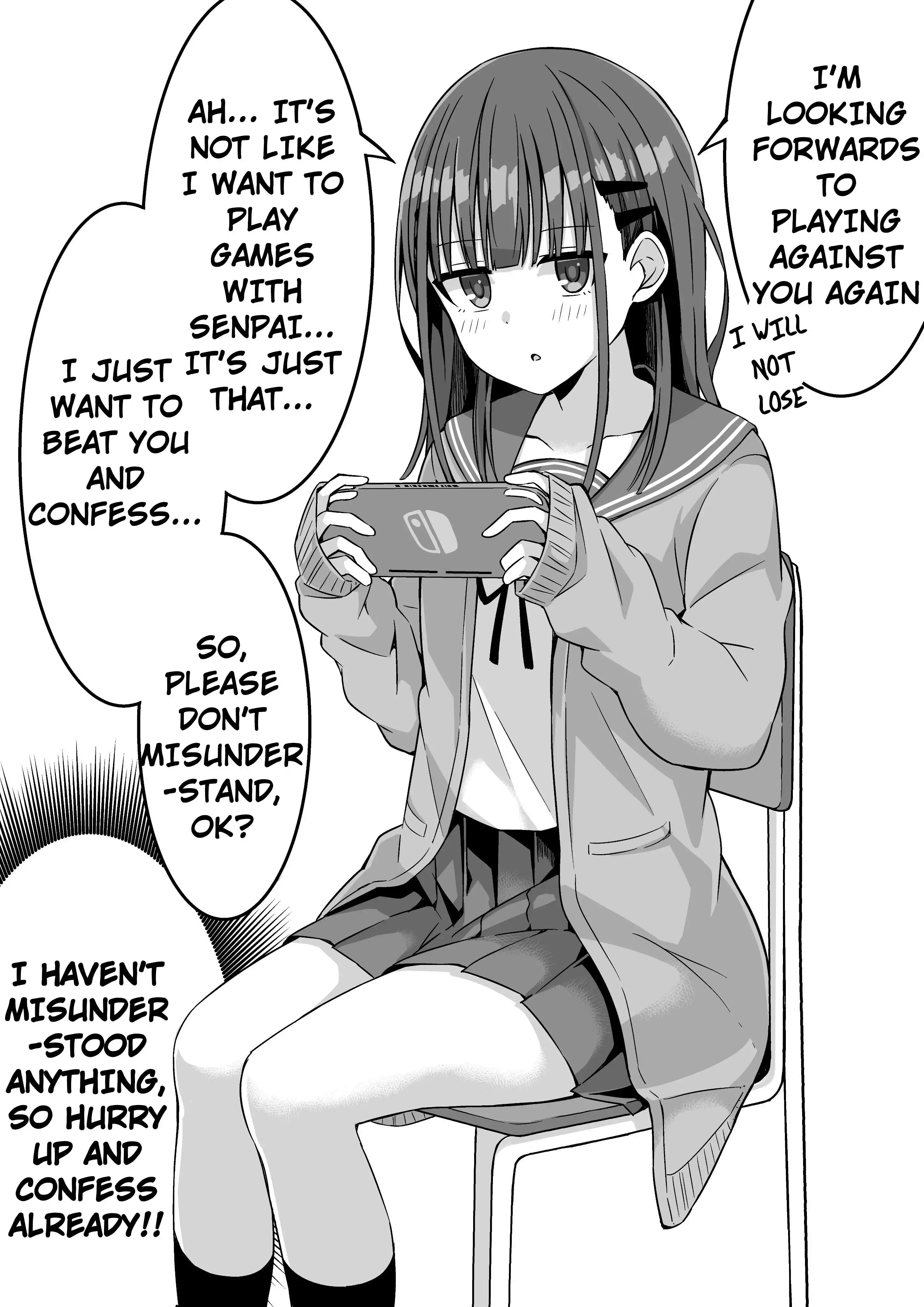 A Manga Where A Kouhai Wants to Beat Her Senpai and Confess Chapter 1 2